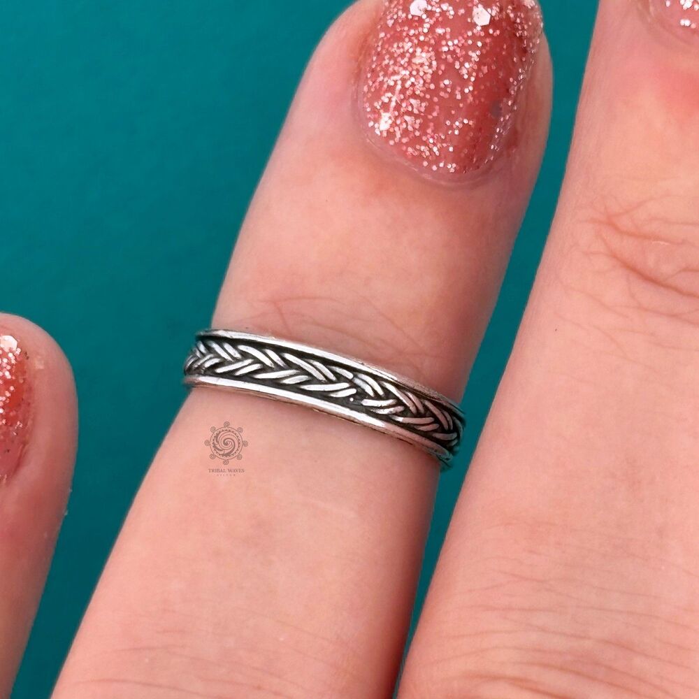 Bali Band Sterling Silver Toe Ring Adjustable